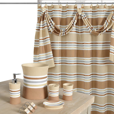 Asherton Striped Shower Curtain