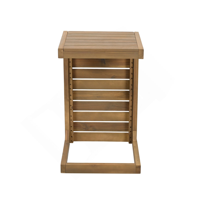 Table de bout en C brun