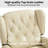31.1" Wide Classic Top Grain Leather Push Back Recliner With Wingback Design-808169349