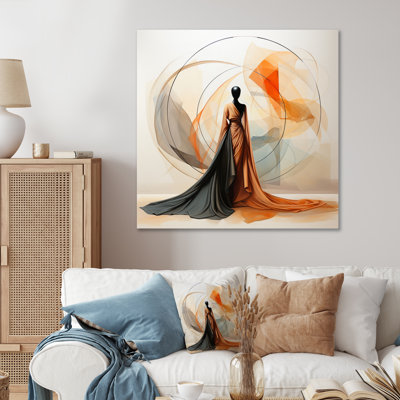 Abstract Contemporary African Dancer - Woman African American Wall Art
