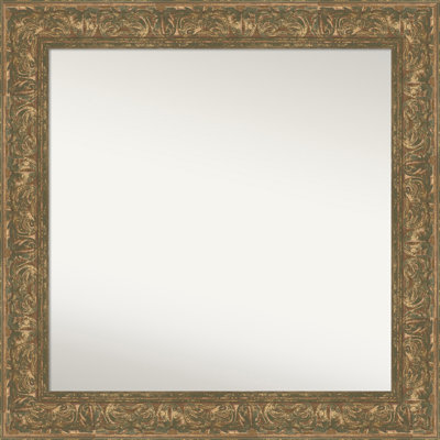Luxe Non-Beveled Framed Bathroom Vanity Wall Mirror