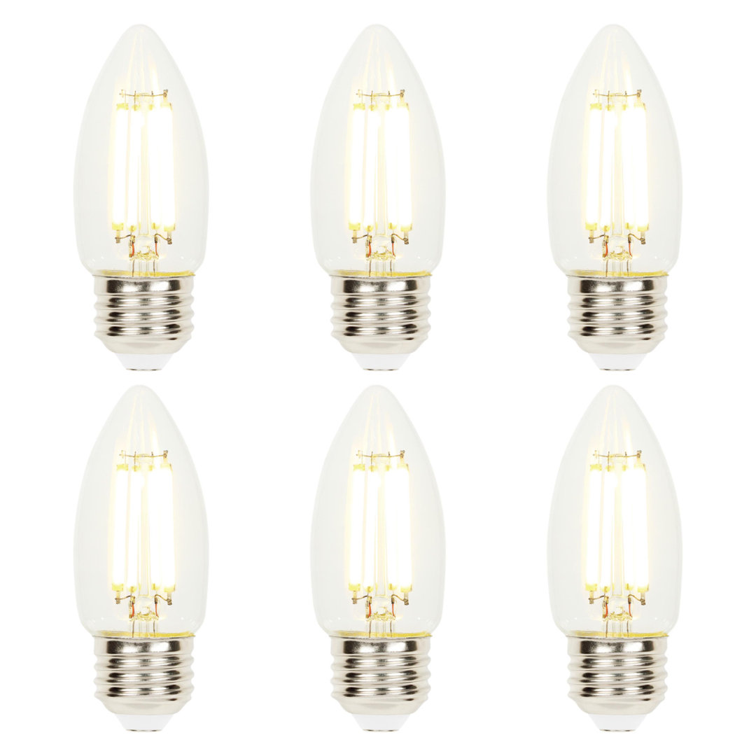 100 Watt Equivalent B11 E26/Medium (Standard) Dimmable 2700K LED Bulb (Set of 6) Westinghouse Lighting