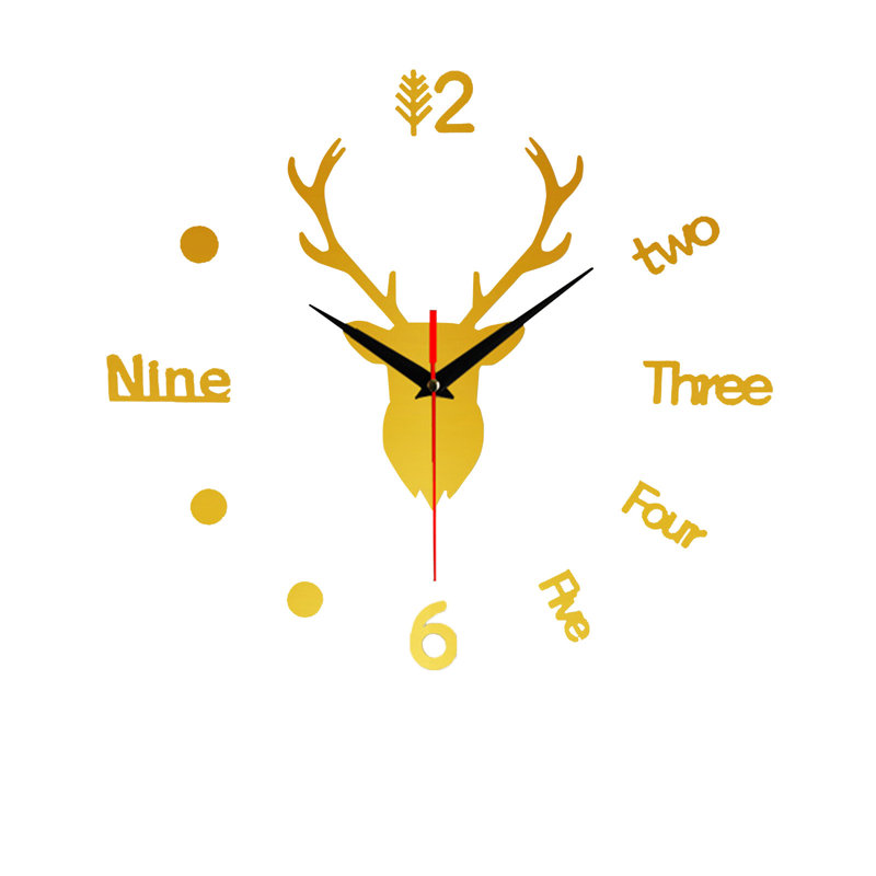 Deer Large Wall Clock