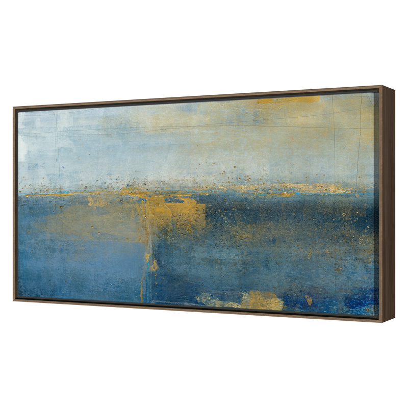 Maritime Blues 1 Print by Maeve Harris, Walnut, 40" H x 65" W
