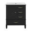 Meuble-lavabo 30 po avec lavabo en céramique 30 po, 3 tiroirs-718987835