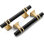 10-Pack Cabinet Handles - Modern 3 Inch Cabinet Pulls For Kitchen Cabinets, Dressers & Wardrobe Hardware, Durable Zinc Alloy Construction With Matte Black And Gold Finish