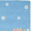 Tapis bleu / vert touffeté à la main Claro-21773636