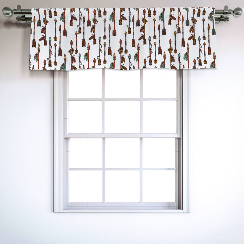 Sateen Ruffled Window Valance