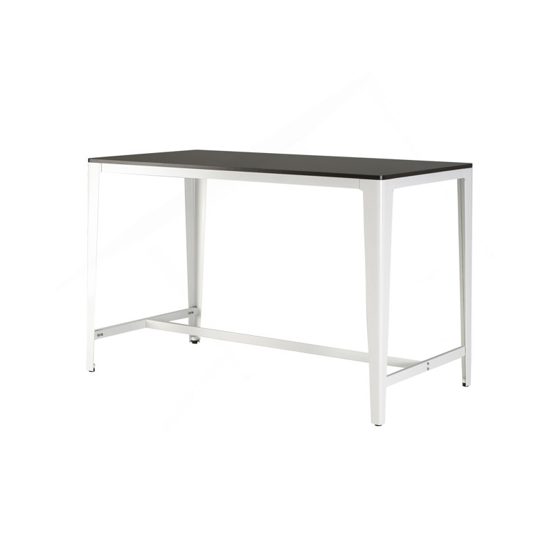 Table à hauteur de comptoir de style campagnard minimaliste en brun / blanc