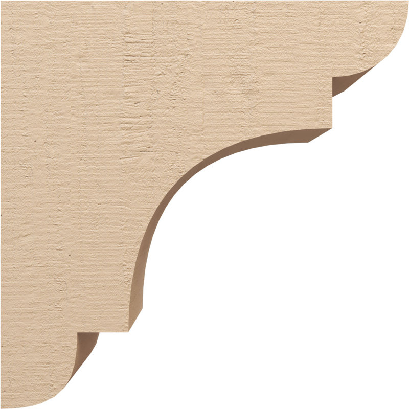 New Brighton cèdre brut grain de bois TimberThane Corbel, apprêté brun clair, H 22 po x l 11 po x P 22 po