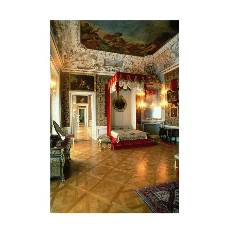 Art polonais sur lit de chambre d'école polaire, H 19 po x l 12 po