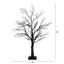 2 pi Arbre d'automne artificiel pré-éclairé avec brindille noire de luxe avec 44 lumières DEL orange et mauves