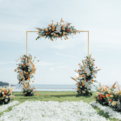 78.74 W x 18.9 D Metal Arbor in Gold