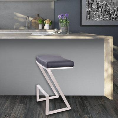 Tabouret de comptoir rembourré HomeRoots