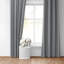 Shay Broad Ticking Stripe Gray Cotton Pinch Pleat Drapery Panel Set of 2-736441101
