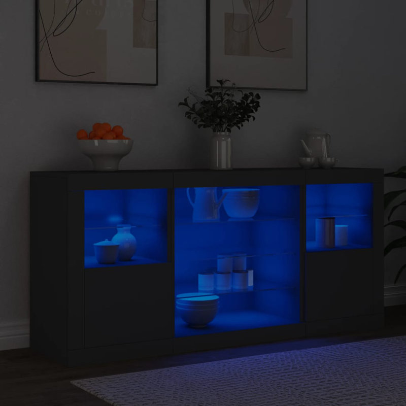Azzie 142.5cm Sideboard, Black