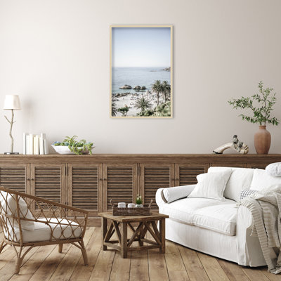 Clifton Beach by Shot by Clint Wood Framed Wall Art Print