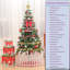 Arbre de Noël artificiel 5 pi avec lumières à DEL écoénergétiques, comprenant 109 jupes d'arbre suspendues et garde-corps-682911916