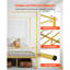 Structure de lit à baldaquin pleine grandeur, lit à baldaquin en métal avec tête de lit minimaliste et quatre affiches, support de lattes en acier robuste, espace de rangement sous le lit, aucun sommier requis, assemblage facile, doré