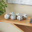 Cole And Grey Ceramic Handmade Glossy Decorative Ball Floral Orbs & Vase Filler With Black Floral And Scroll Patterns