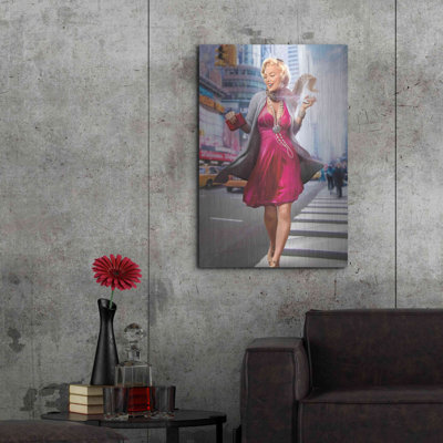 Marilyn in the City par JJ Brando - Impression sur toile sans cadre