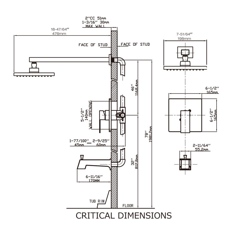 All-In-One Kit with Rough in-Valve