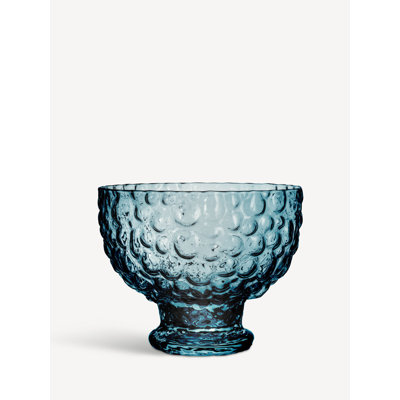Moss Crystal Glass Serving Bowl