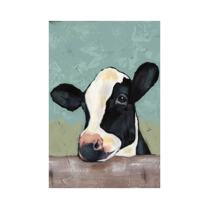 Holstein Cow II 1 Piece Wrapped Canvas Wall Art, 20.32 cm H x 30.48 cm W