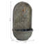 Fontaine murale solaire en polystone résistante aux intempéries avec batterie de secours Lutterworth - Pierre florentine-1142501220
