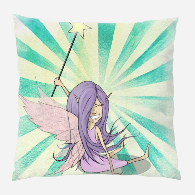 Coussin de fée Mcgaha, Microsuède, Intérieur