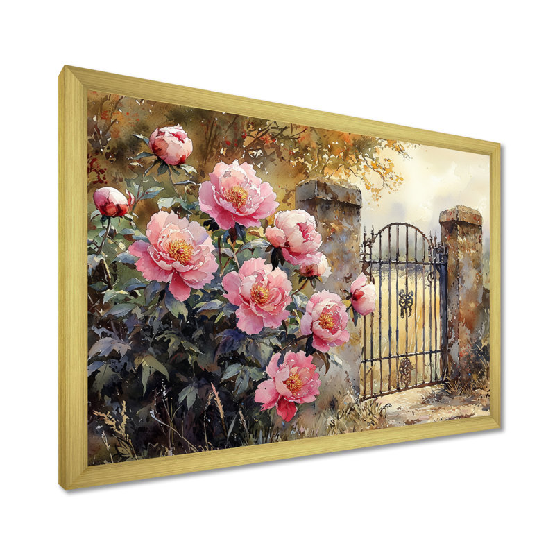 Décoration murale Ilsemarie, Reproduction encadrée d'une seule photo sans pass, H 12 po x l 20 po, Doré