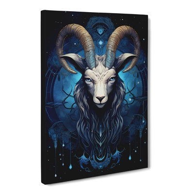 Capricorn Zodiac Geometric - No Frame Print
