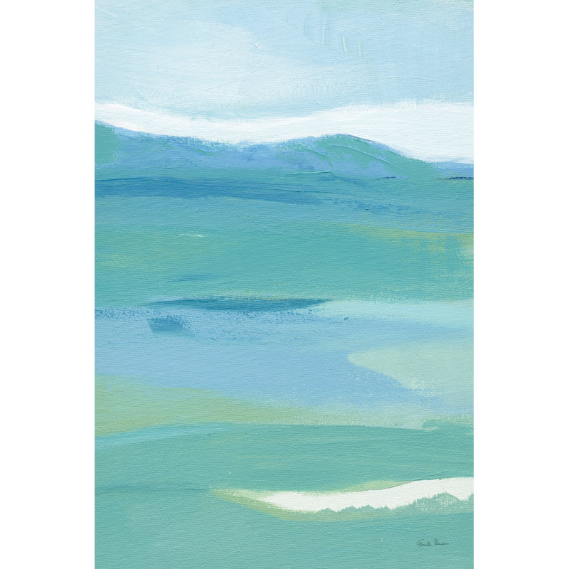 Coastal Bliss II Crop by Farida Zaman - Painting Print, Wrapped Canvas, 30 cm H x 20 cm W