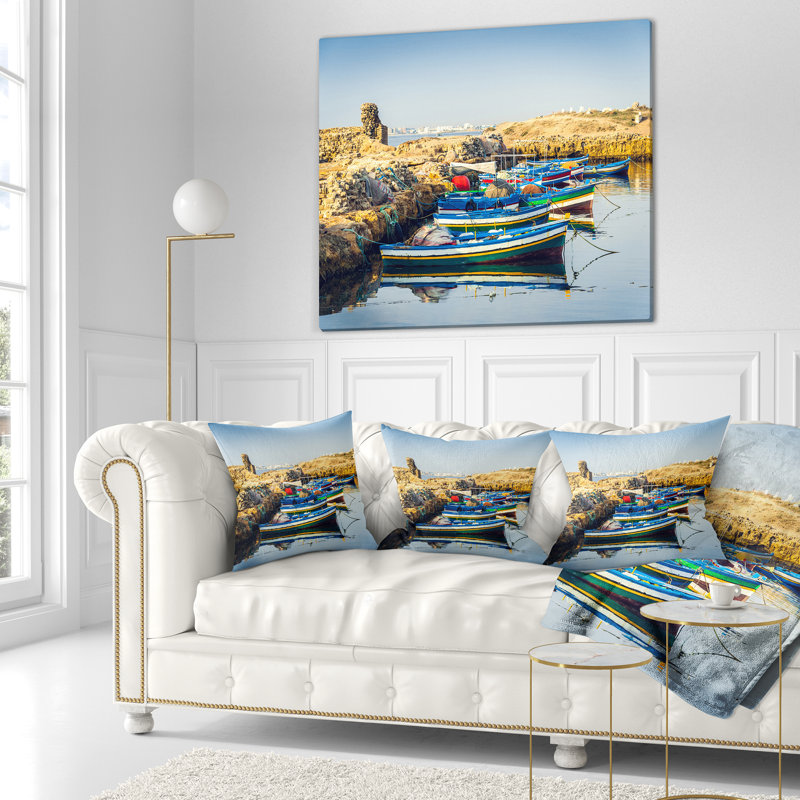 Coussin réversible Landscape, Carré 16 po, Coussin décoratif