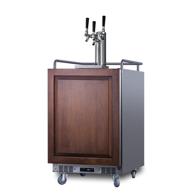 Summit Appliance 24" Wide Built-In Panel Ready Commercial/Residential Outdoor Beer Kegerator