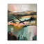 Isabelah - Horloge murale peinture abstraite surdimensionnée-609541365