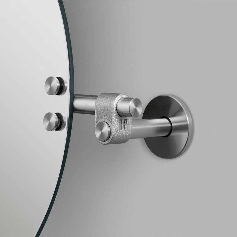 MIROIR / PETIT / FONTE / ACIER, 15,75 po x 21,1 po , Acier Inoxydable