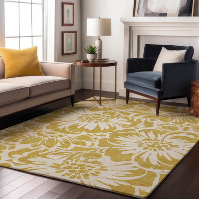 Tapis doré de qualité supérieure lavable à la machine Cerrito AMF551