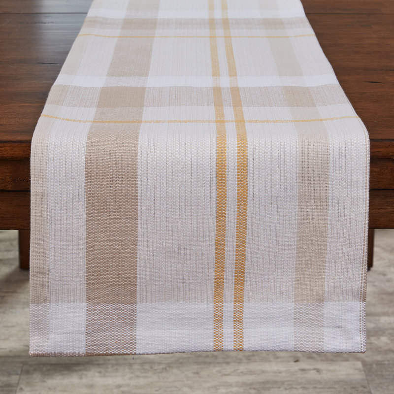  Sunflower Plaid Table Runner 15" x 54"