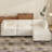 Modern Oversize 100-inch Chenille Sofa With Ottoman. Free Combination, No Tool Assembly-123143438