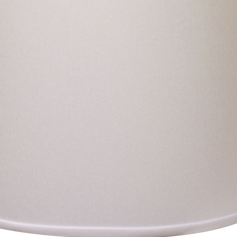13" Throwback Drum No Slub Lampshade, White