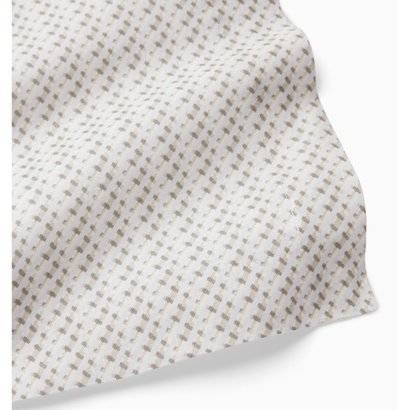 Abruzzo Geometric Tablecloth, 70" W x 90" L, Natural