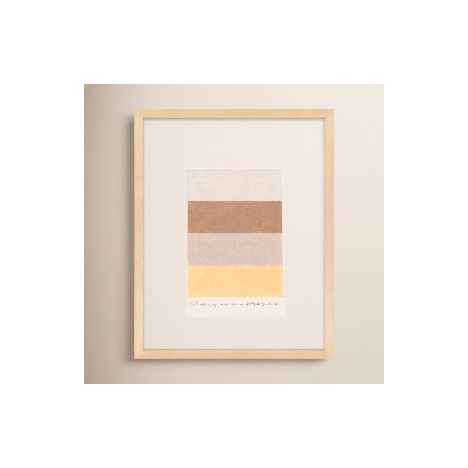 Stacks by Beth James, Maple Framed, 38" H x 30" W x 1.25" D