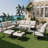 8 PCS Outdoor Metal Conversation Set For 9 Person-486941170