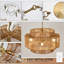 Ashli 4 - Light Dimmable Hand-Woven Rattan Tiered Chandelier