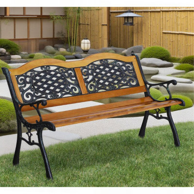 Outdoor Garden Bench, Park Patio Bench