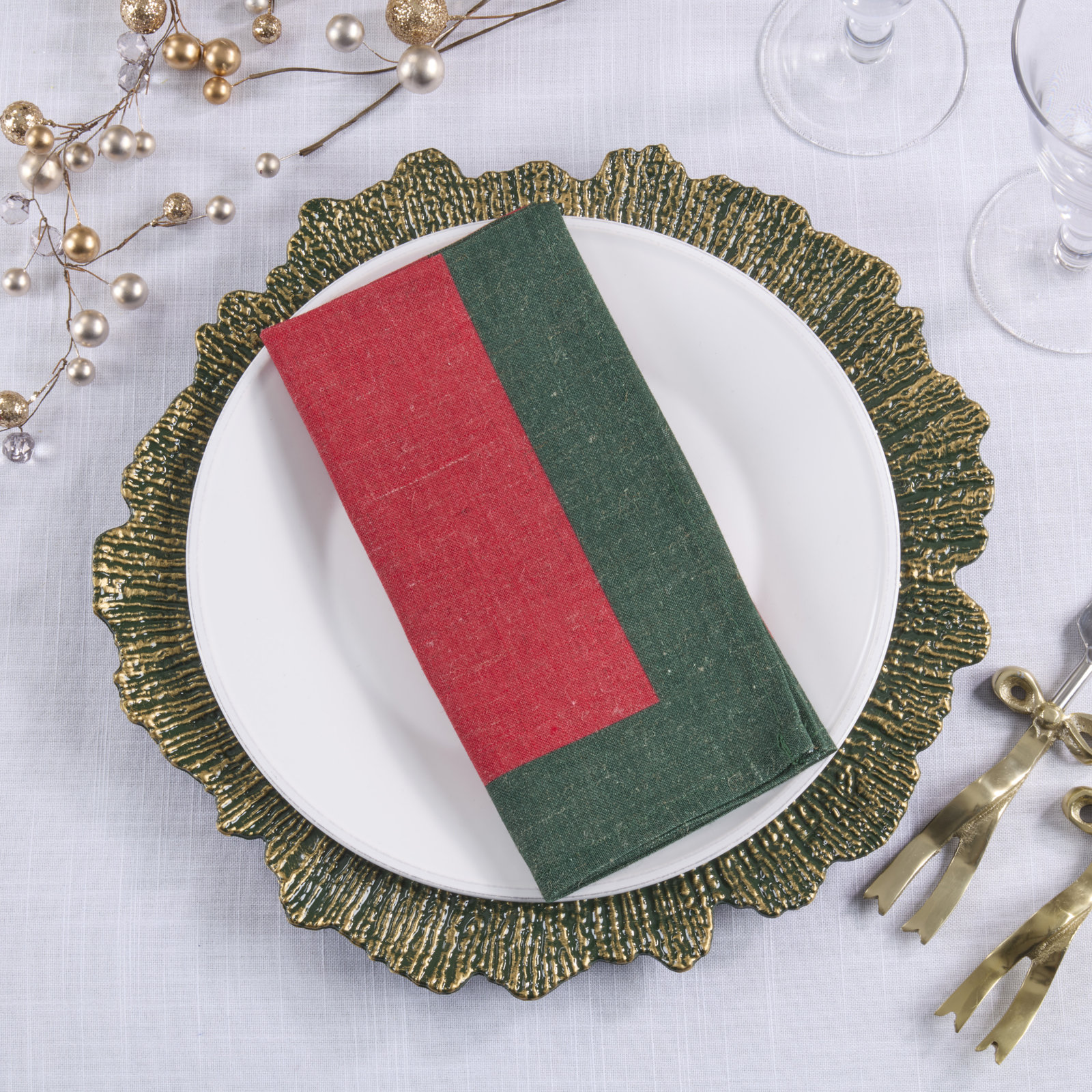 Bythorn Linen Napkin, Red