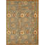 Wool Floral Area Rug in Gray
