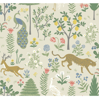 Menagerie Non-Woven Floral Wallpaper Roll