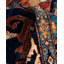 Tapis unique noué à la main Serapi - orange, 7 pi 11 po x 9 pi 11 po